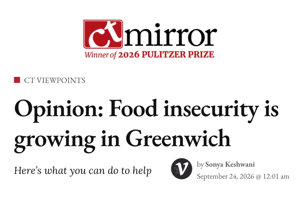 Opinion: Food insecurity is growing in Greenwich